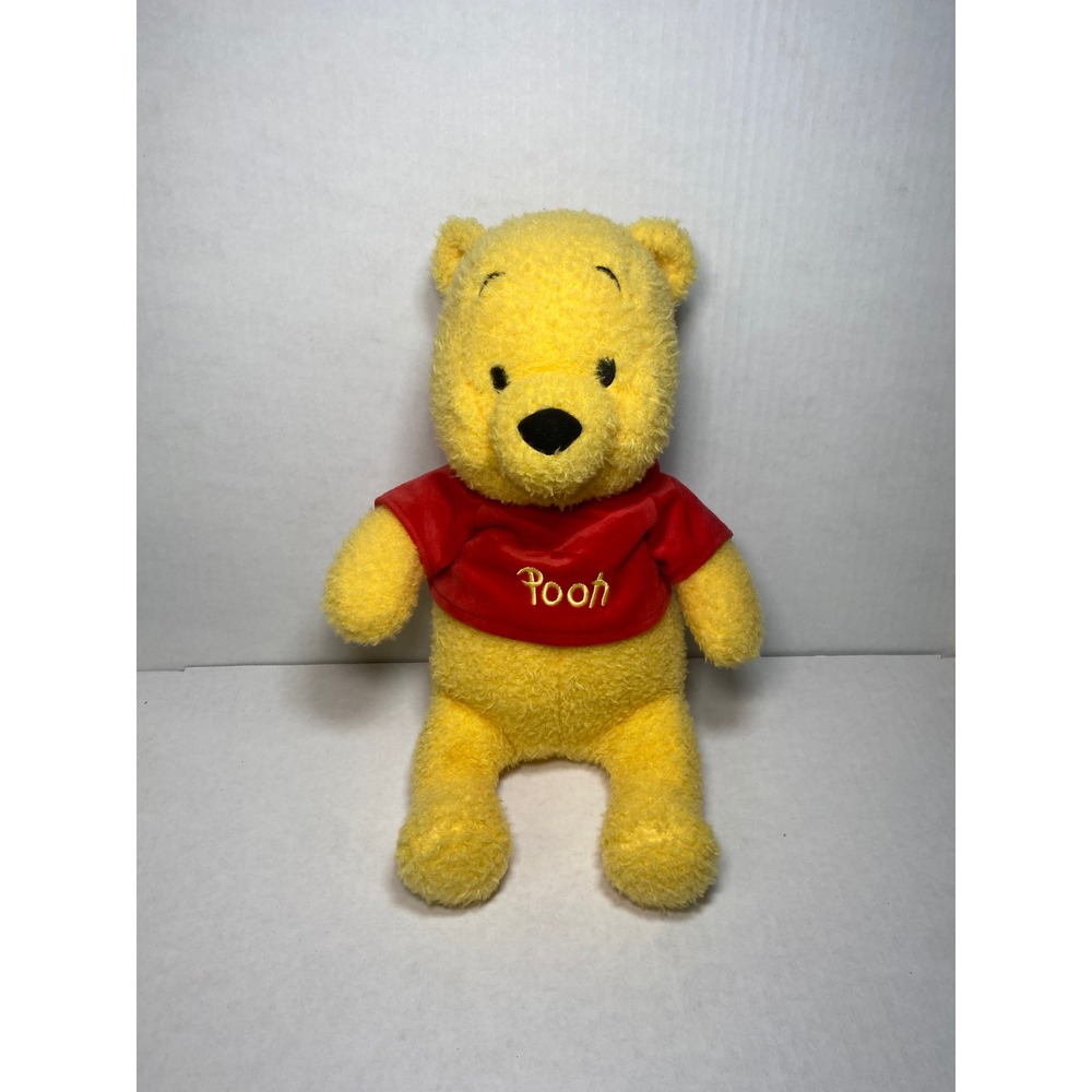 Tokyo Disney Resort Winnie the Pooh Plush 12 Inch Yellow Bear Red Shirt Toy